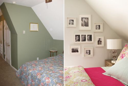 bedroomwallbeforeafterxl 1b809 Phòng ngủ bỗng chốc trở nên xinh đẹp hơn với vài bước đơn giản
