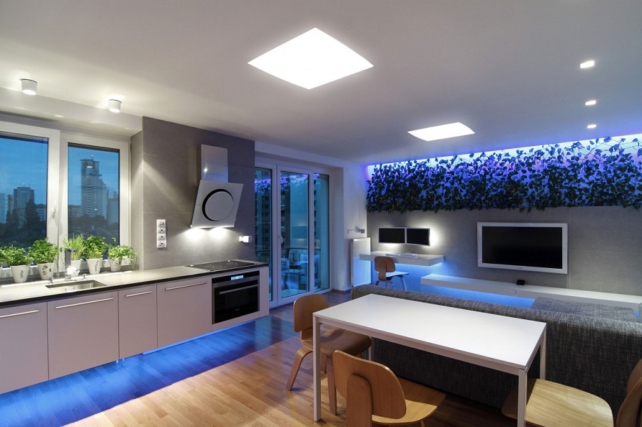 105150baoxaydung image006 Tham quan căn hộ hiện đại với hệ thống chiếu sáng bằng đèn LED