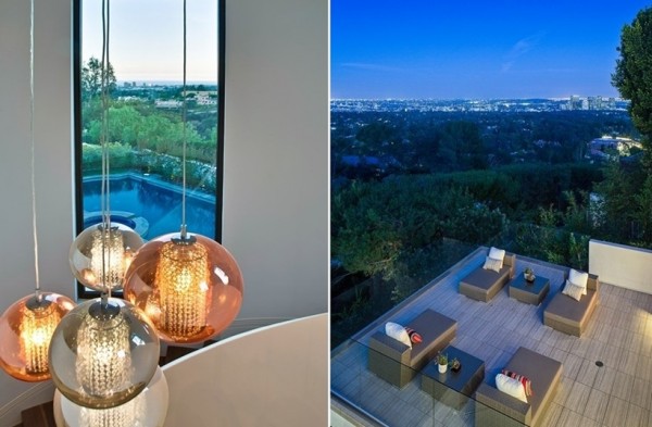 beverly 19 600x393 Phong cách thiết kế nội thất hiện đại của ngôi nhà Beverly Hills