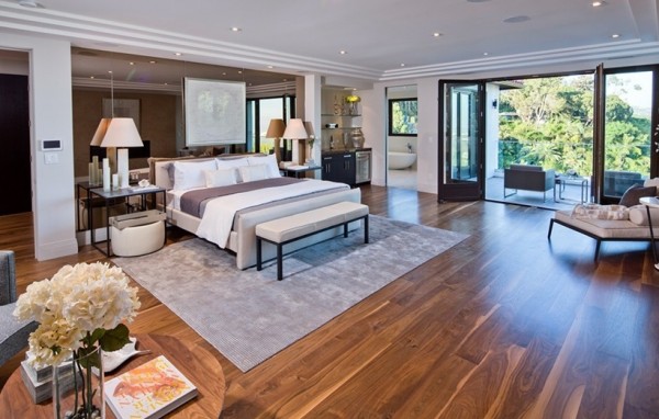 beverly 4 600x382 Phong cách thiết kế nội thất hiện đại của ngôi nhà Beverly Hills