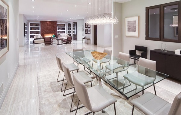 beverly 7 600x382 Phong cách thiết kế nội thất hiện đại của ngôi nhà Beverly Hills