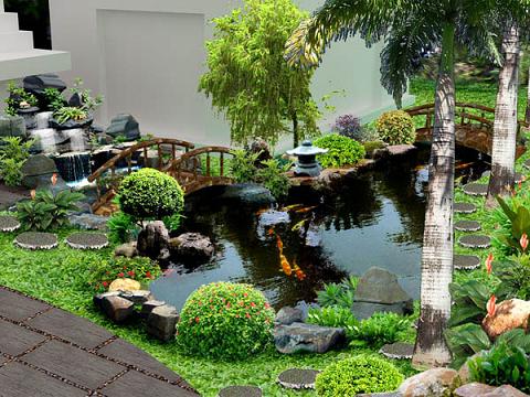 VLXD org Thiet ke san vuon nha pho 2 Điểm qua những xu hướng phong cách thiết kế sân vườn cho nhà phố